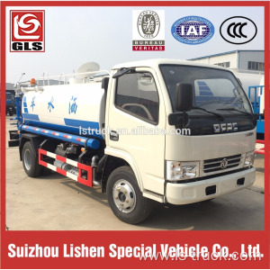 Dongfeng water tank truck 4ton